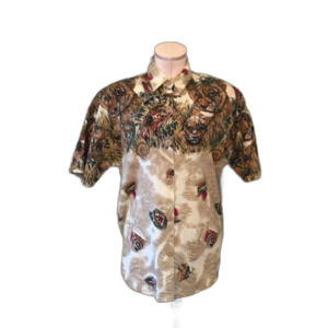 Vintage Denim Republic Animal Blouse L XL